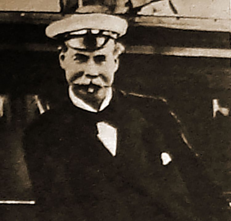 Old image of 20th century captain