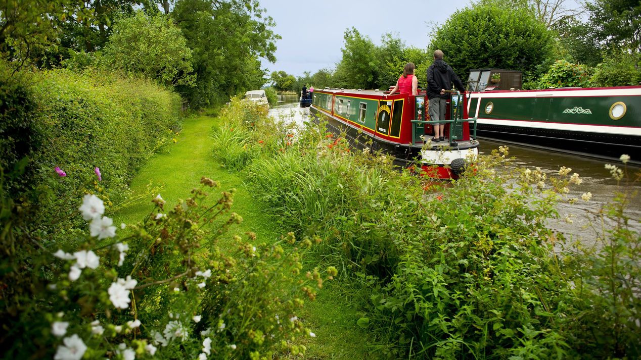 Narrowboats On Llangollen Canal 