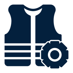 Icon illustration for high visibility vest